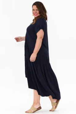 Batwing Dresses<PQ Navy Peak Maxi Dress