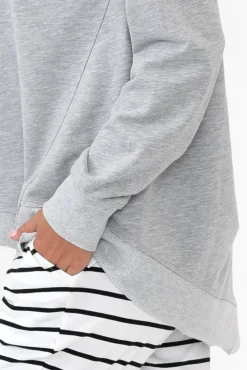 Cotton Tops<3rd Story Newhaven Grey Marle Cotton Jumper