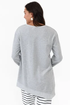 Cotton Tops<3rd Story Newhaven Grey Marle Cotton Jumper