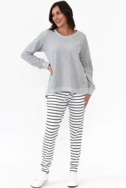 Cotton Tops<3rd Story Newhaven Grey Marle Cotton Jumper