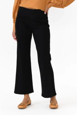 Jeans<Betty Basics Nicola Black Wide Leg Jean