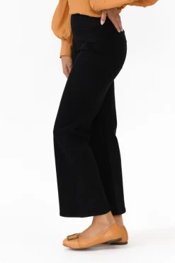 Jeans<Betty Basics Nicola Black Wide Leg Jean