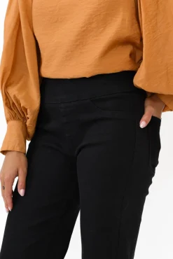 Jeans<Betty Basics Nicola Black Wide Leg Jean