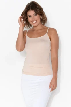 Sleeveless Tops<Tani Nude Micro Modal Singlet