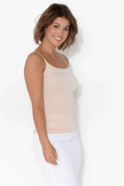 Sleeveless Tops<Tani Nude Micro Modal Singlet