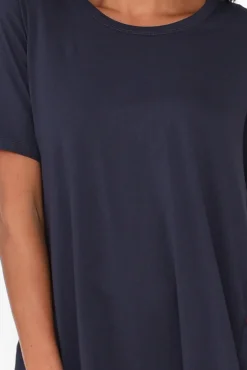 Cotton Dresses<Betty Basics Nyree Navy Hi Lo Cotton Dress