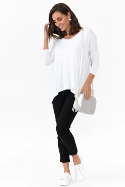 Pants<Tirelli Olympia Black Straight 7/8 Pant