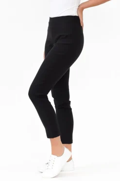 Pants<Tirelli Olympia Black Straight 7/8 Pant