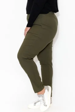 Pants<Tirelli Olympia Khaki Straight Pant
