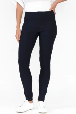 Pants<Tirelli Olympia Navy Straight Pant