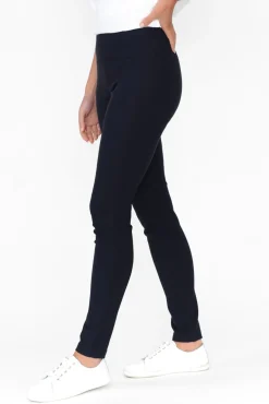 Pants<Tirelli Olympia Navy Straight Pant