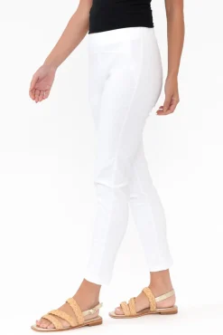Pants<Tirelli Olympia White Straight 7/8 Pant
