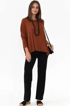 Pants<Bamboo Body Pamela Black Bamboo Pant - Petite