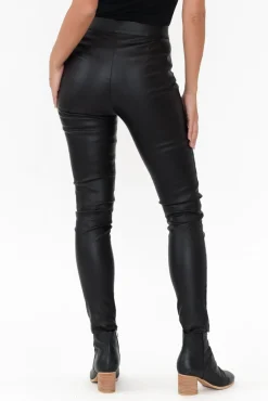 Pants<Fate Becker Past Black Wet Look Pant