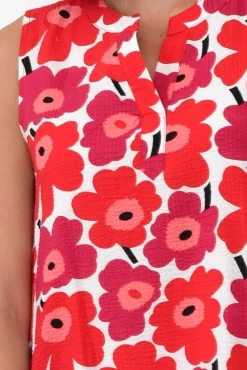Cotton Dresses<Clarity Paulette Red Poppy Cotton Dress
