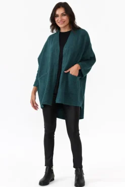 Knitwear<Tirelli Payten Teal Magnetic Knit Cardigan
