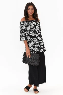 Pants<Zen Garden Penny Black Relaxed Pant