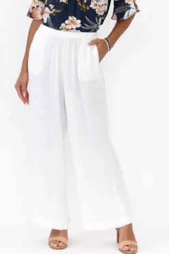 Pants<Zen Garden Penny White Relaxed Pant