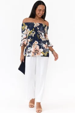 Pants<Zen Garden Penny White Relaxed Pant