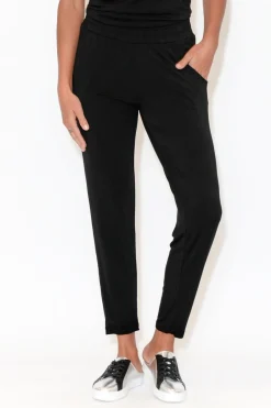 Pants<Bamboo Body Percy Black Bamboo Pocket Pant