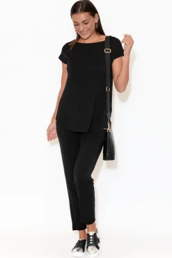 Pants<Bamboo Body Percy Black Bamboo Pocket Pant