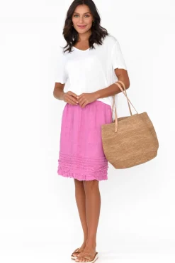 Skirts<Gordon Smith Phillipa Pink Ruffle Hem Skirt