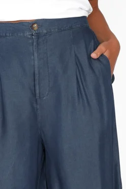 Pants<Betty Basics Pia Blue Denim Palazzo Pant