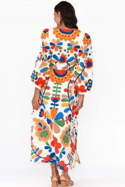 Cotton Dresses<Boom Shankar Quinn Fiesta Floral Linen Cotton Dress