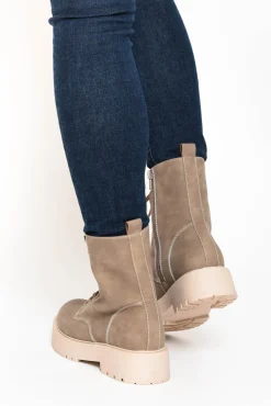 Boots<Los Cabos Raine Taupe Lace Up Boot