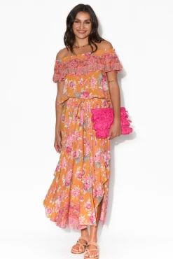 Skirts<Coconinya Rara Antique Floral Midi Skirt