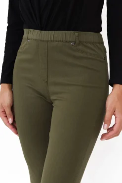 Pants<Cafe Latte Reed Khaki Stretch Cotton Pant