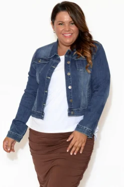 Jackets<Country Denim Rellie Blue Denim Stretch Jacket