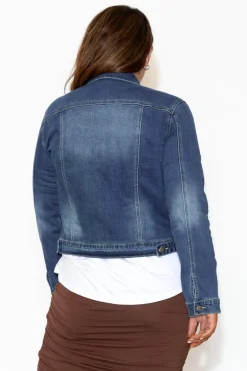 Jackets<Country Denim Rellie Blue Denim Stretch Jacket