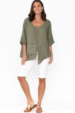 Shorts<La Strada Rhonda White Embellished Shorts