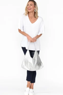 Sleeved Tops<Betty Basics Ripon White Frill Sleeve Top