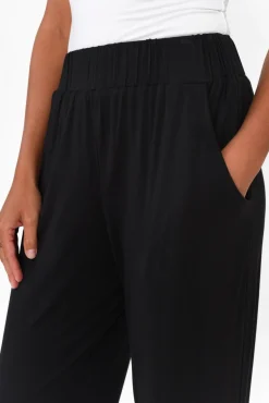 Pants<Pq Rosella Black Bamboo Pant