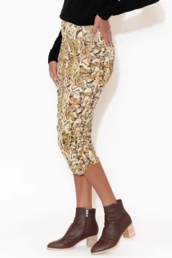 Skirts<Lou Lou Ross Animal Bamboo Ruched Skirt