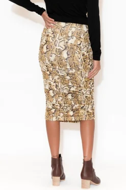 Skirts<Lou Lou Ross Animal Bamboo Ruched Skirt