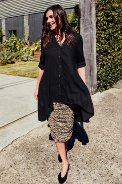 Skirts<Lou Lou Ross Leopard Bamboo Ruched Skirt