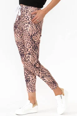 Pants<Hourglass Rowan Brown Animal Tie Pant