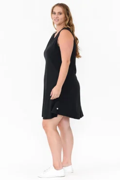 Cotton Dresses<One Ten Willow Roxanne Black Swing Dress