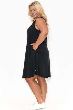 Cotton Dresses<One Ten Willow Roxanne Black Swing Dress