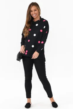 Cotton Tops<Wishstone Ryland Pink Spot Cotton Blend Knit Jumper