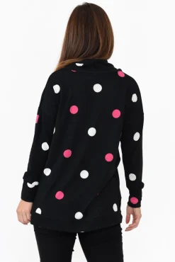 Cotton Tops<Wishstone Ryland Pink Spot Cotton Blend Knit Jumper