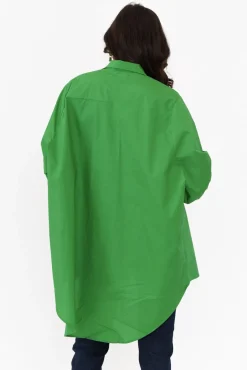 Cotton Tops<Slate the Label Sadie Green Cotton Tunic Top