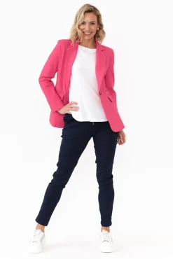 Pants<Rosa Sera Samford Navy Crinkle Drawstring Pant