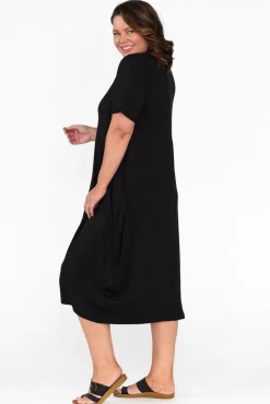 Bamboo Dresses<Pq Samiya Black Bamboo Dress