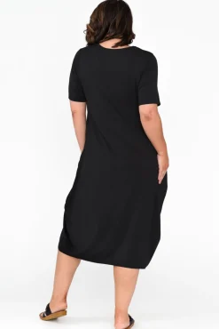 Bamboo Dresses<Pq Samiya Black Bamboo Dress