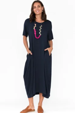 Bamboo Dresses<Pq Samiya Navy Bamboo Dress