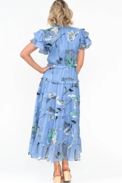Cotton Dresses<Maude Vivante Sana Blue Dandelion Cotton Frill Dress